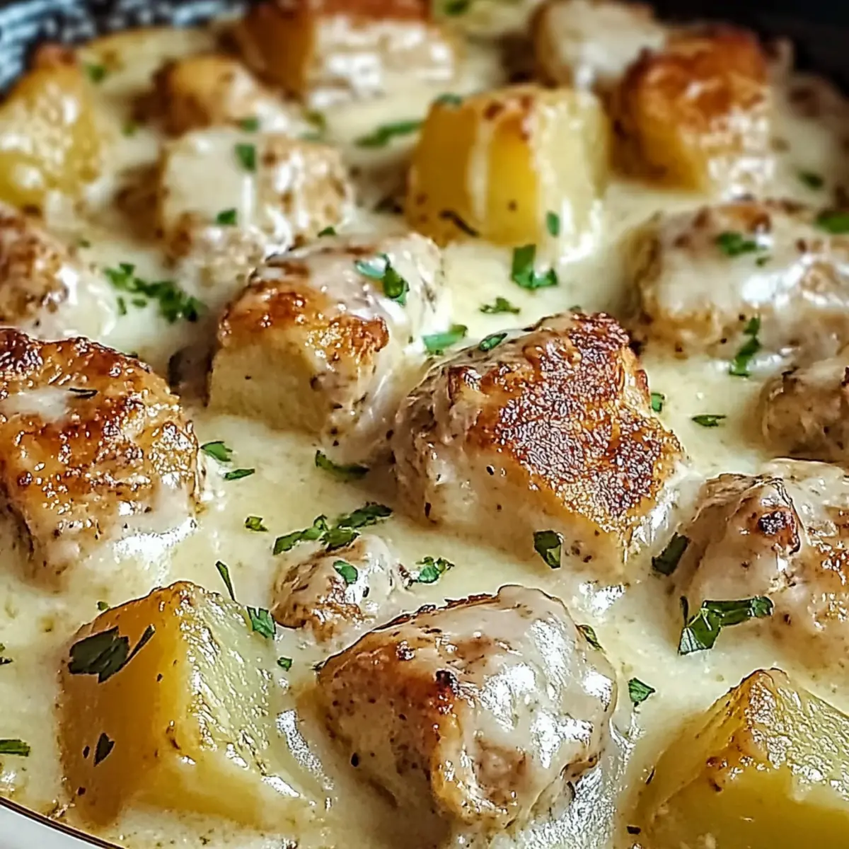 Garlic Parmesan Crockpot Chicken and Potatoes