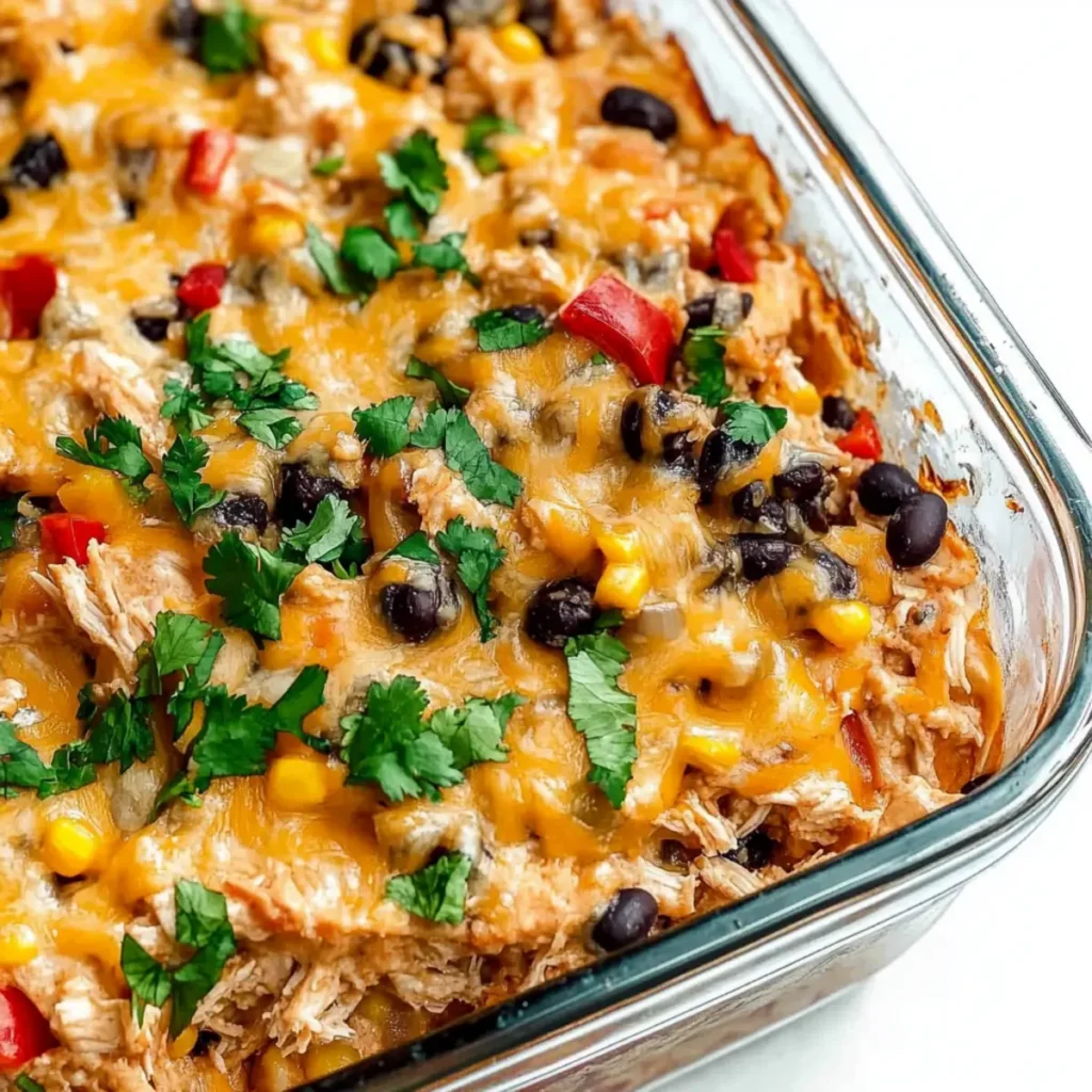 Easy Chicken Burrito Casserole