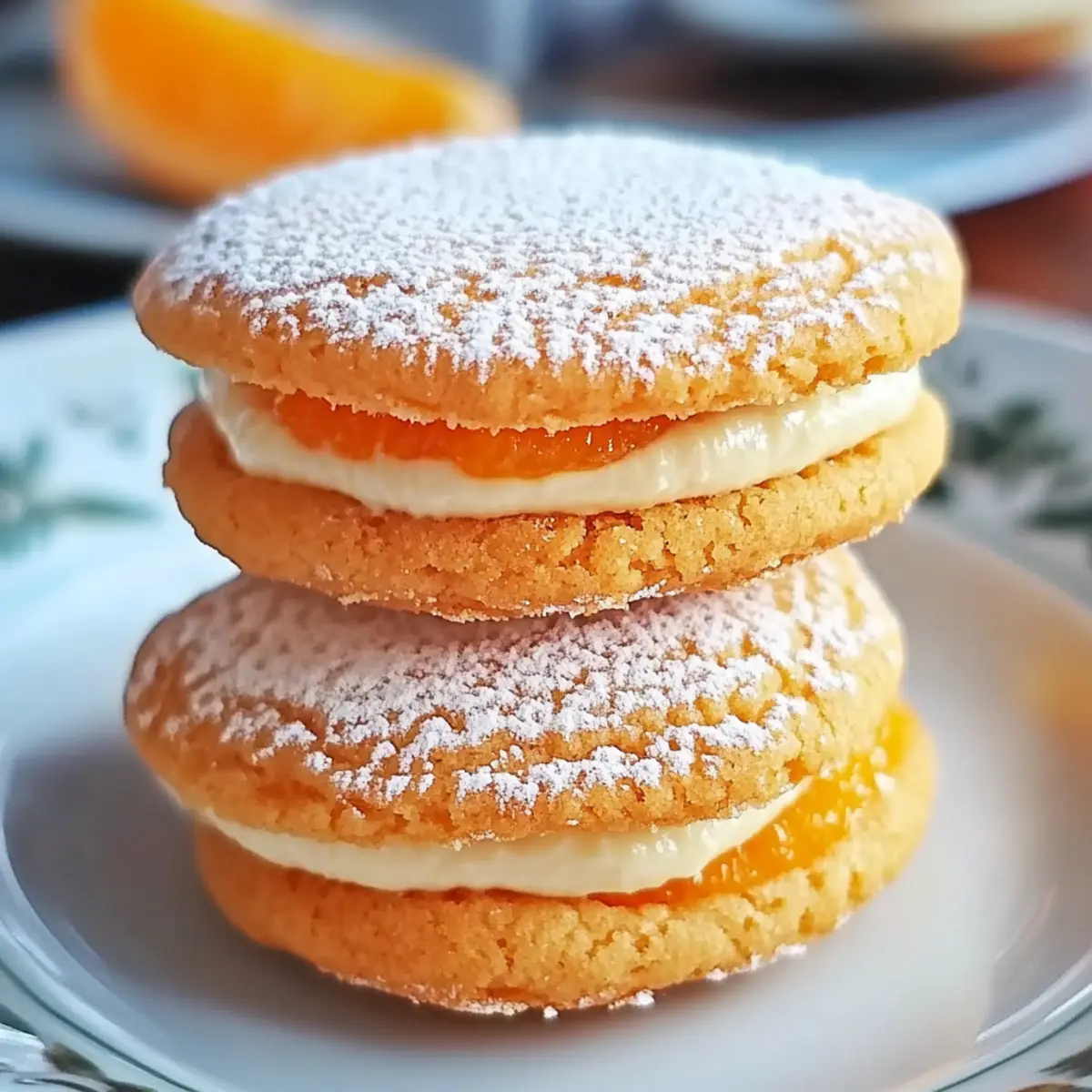 Clementine Cream Cookie Sandwiches - Savory Splash