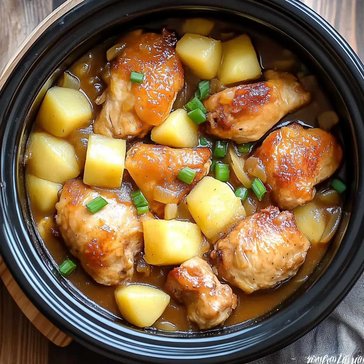 Crockpot Hawaiian Chicken Dinner