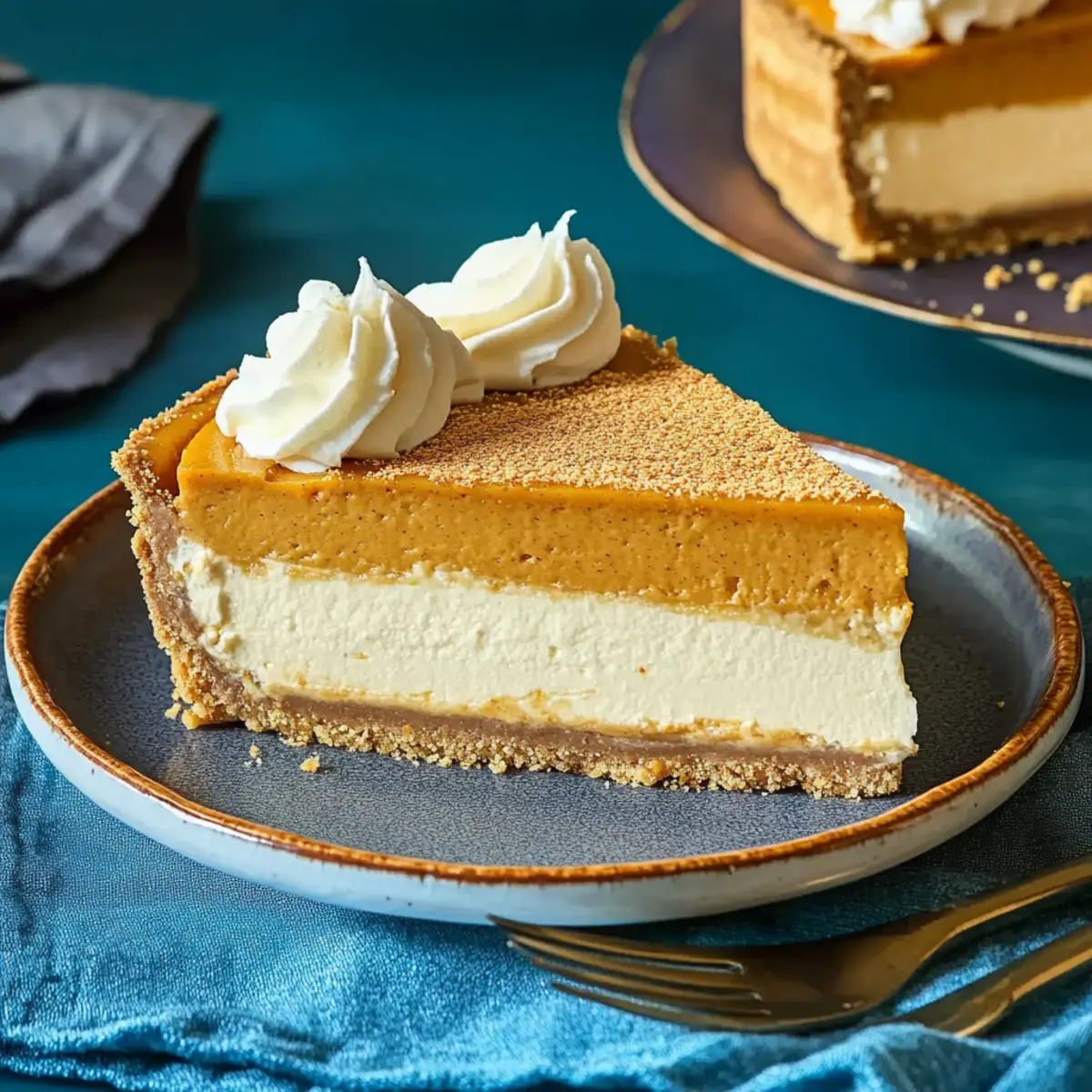 Double-Layer Pumpkin Cheesecake