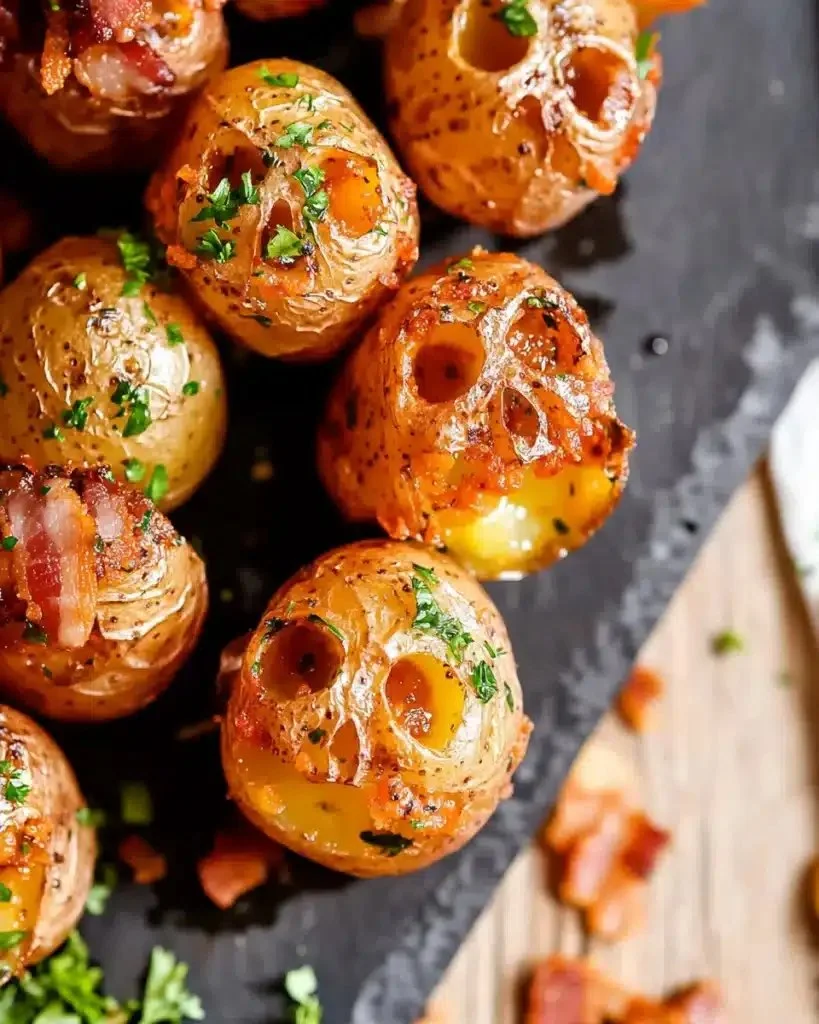 Halloween Skull Potatoes - spooky crispy side dish for Halloween