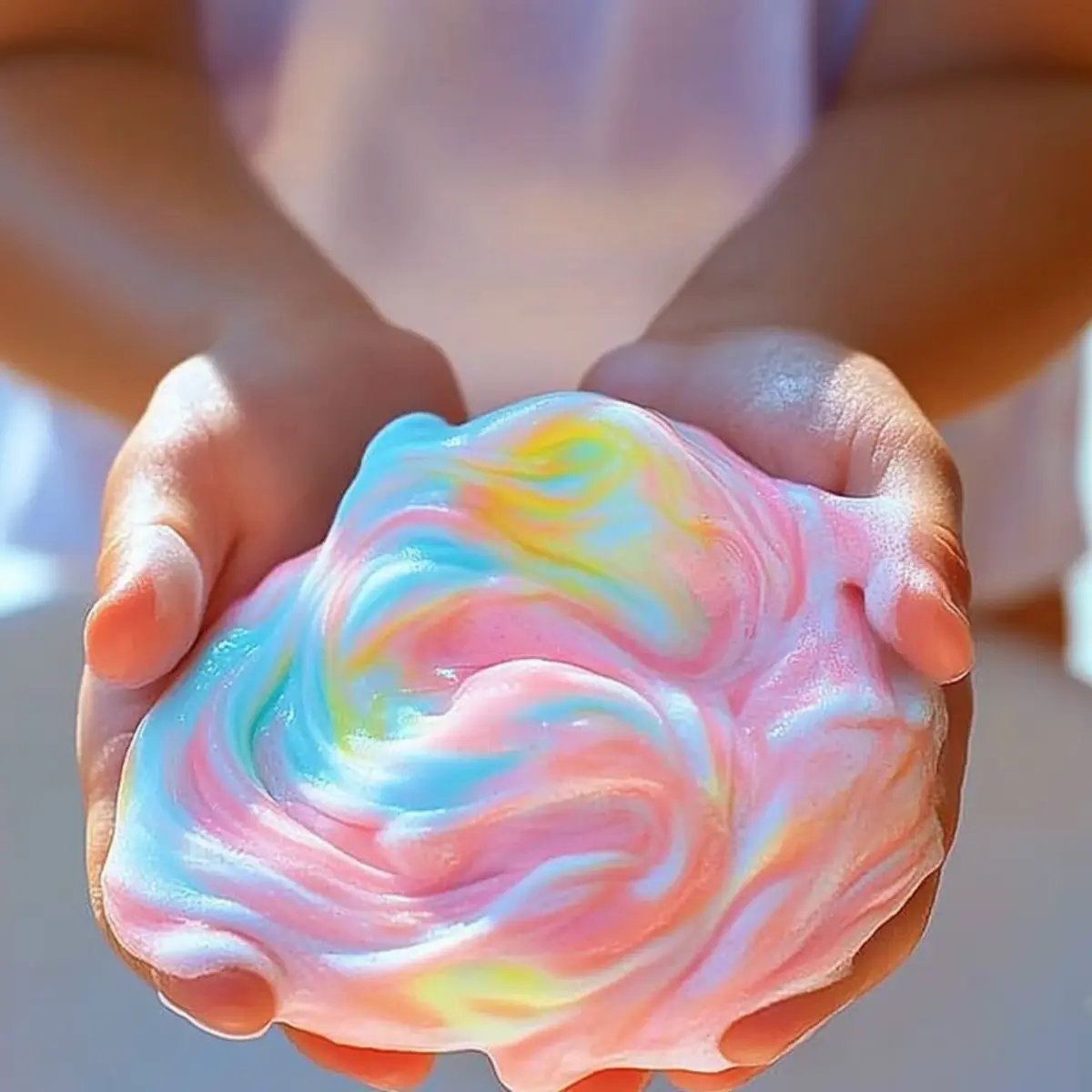 Cornstarch and Dish Soap Bubble Dough: Squishy, Stretchy, Sensory Magic! - Savory Splash