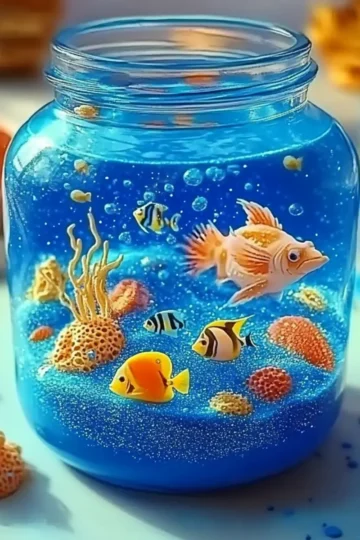 Aquarium Slime – A Sparkly, Ocean-Inspired Sensory Adventure! 🐠💙 - Savory Splash