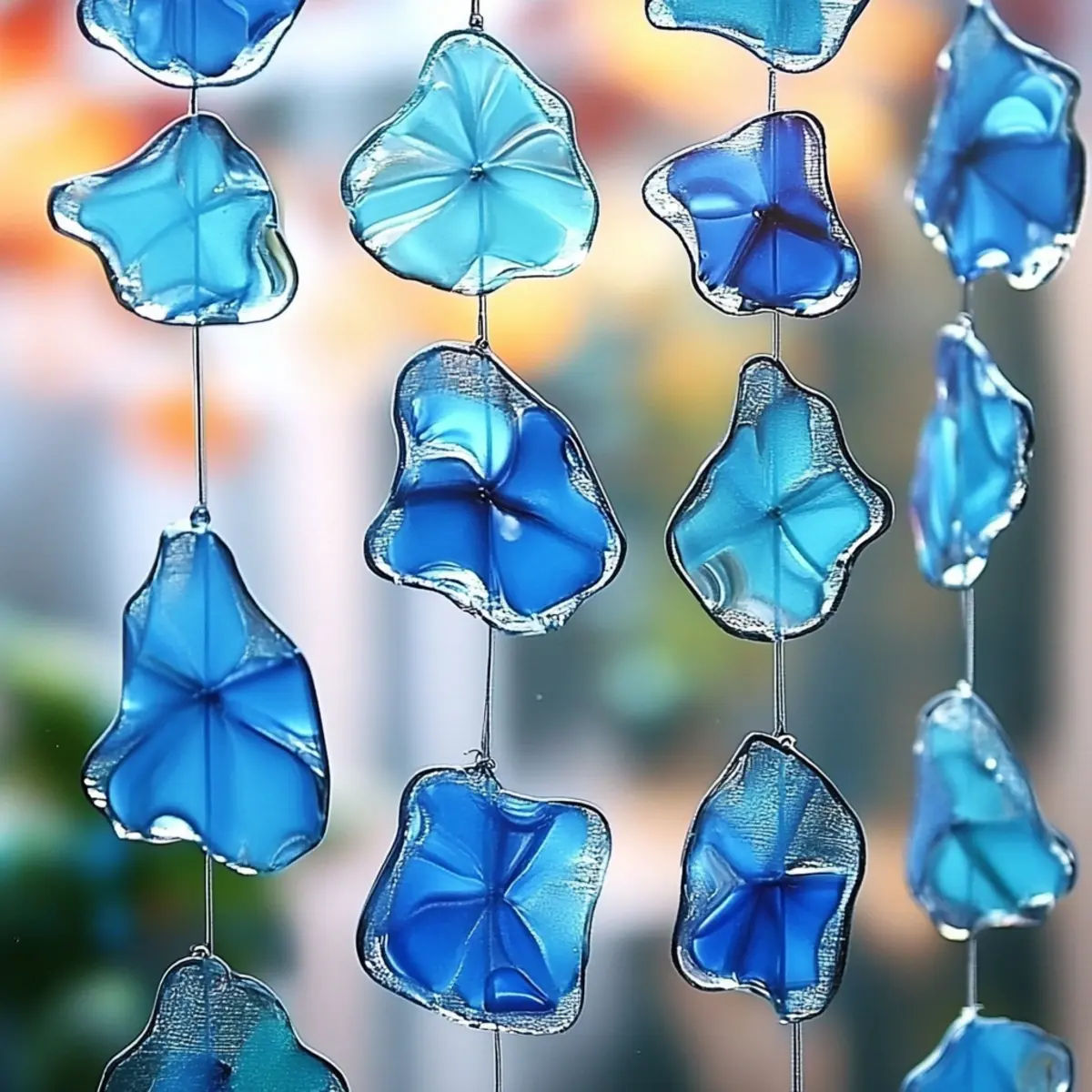 DIY Blue Crayon Suncatchers: Brighten Your Windows with a Splash of Color! - Savory Splash