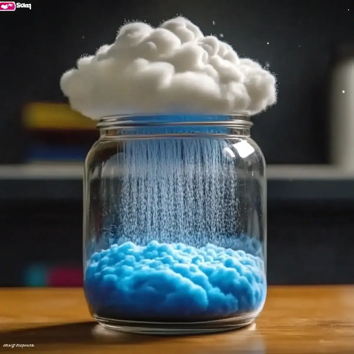 🌧️ Make a Rain Cloud in a Jar – A Fun & Easy Science Experiment for Kids! ☁️✨ - Savory Splash