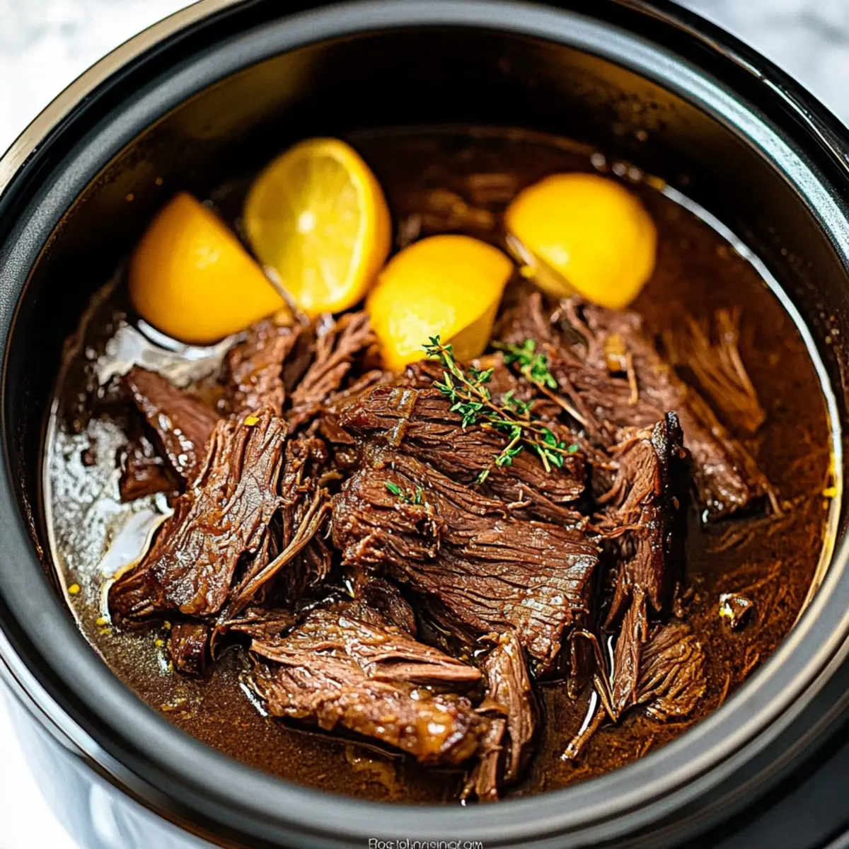 Easy Mississippi Pot Roast Slow Cooker Recipe