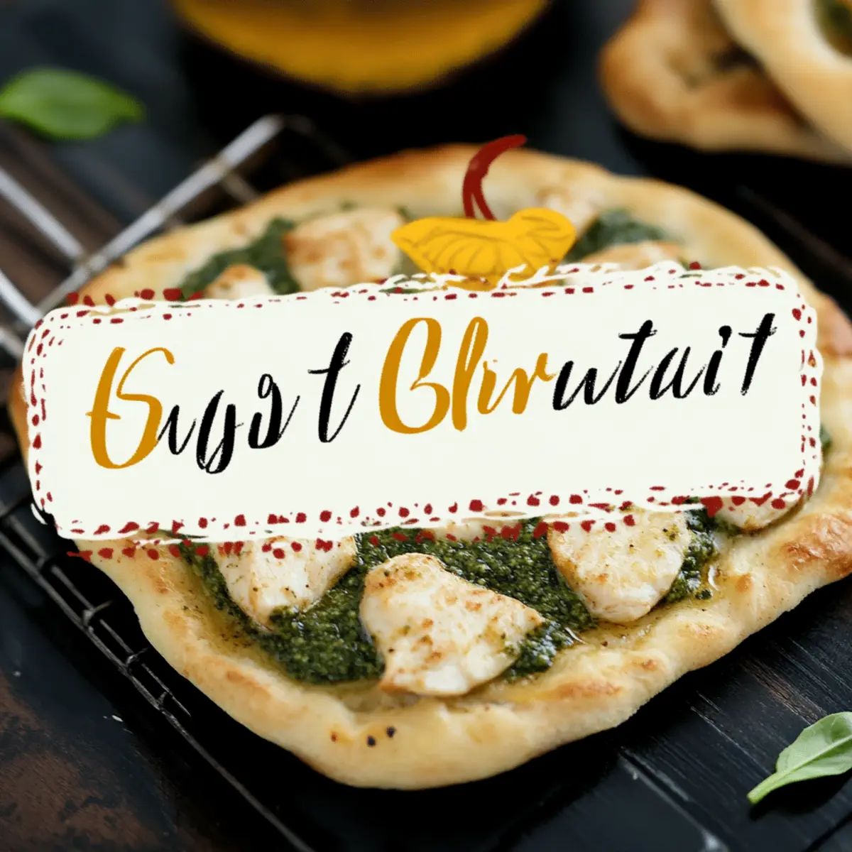 Pesto Chicken Flatbread An Easy Dinner Recipe