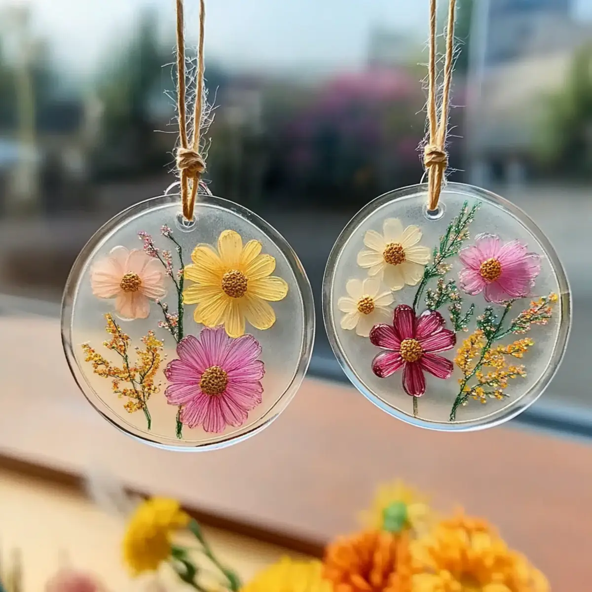 Clear Glue Flower Suncatcher Craft: A Stunning DIY Window Art for All Ages - Savory Splash