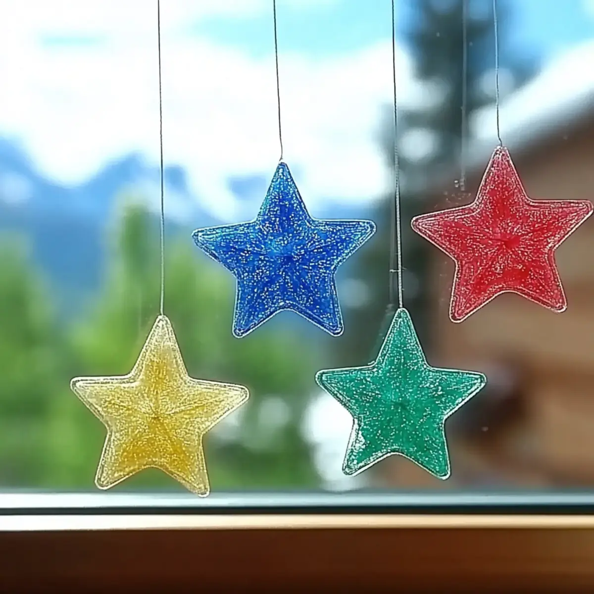 Crayon Star Sun Catchers: A Colorful DIY Project for Sunny Windows - Savory Splash