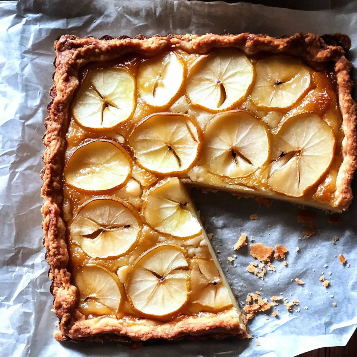 Vanilla and Pear Frangipane Tart