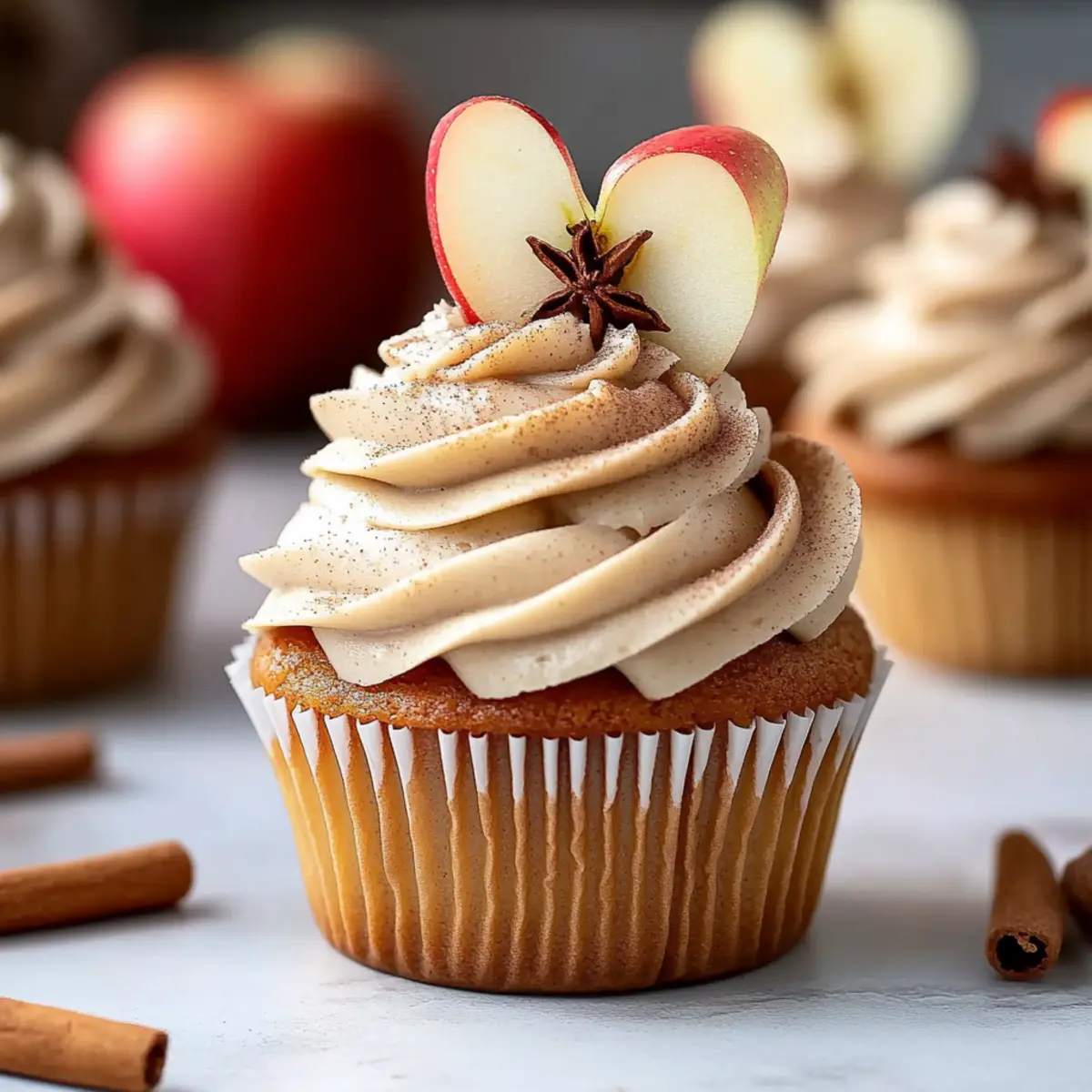 Cinnamon Apple Cider Cupcakes