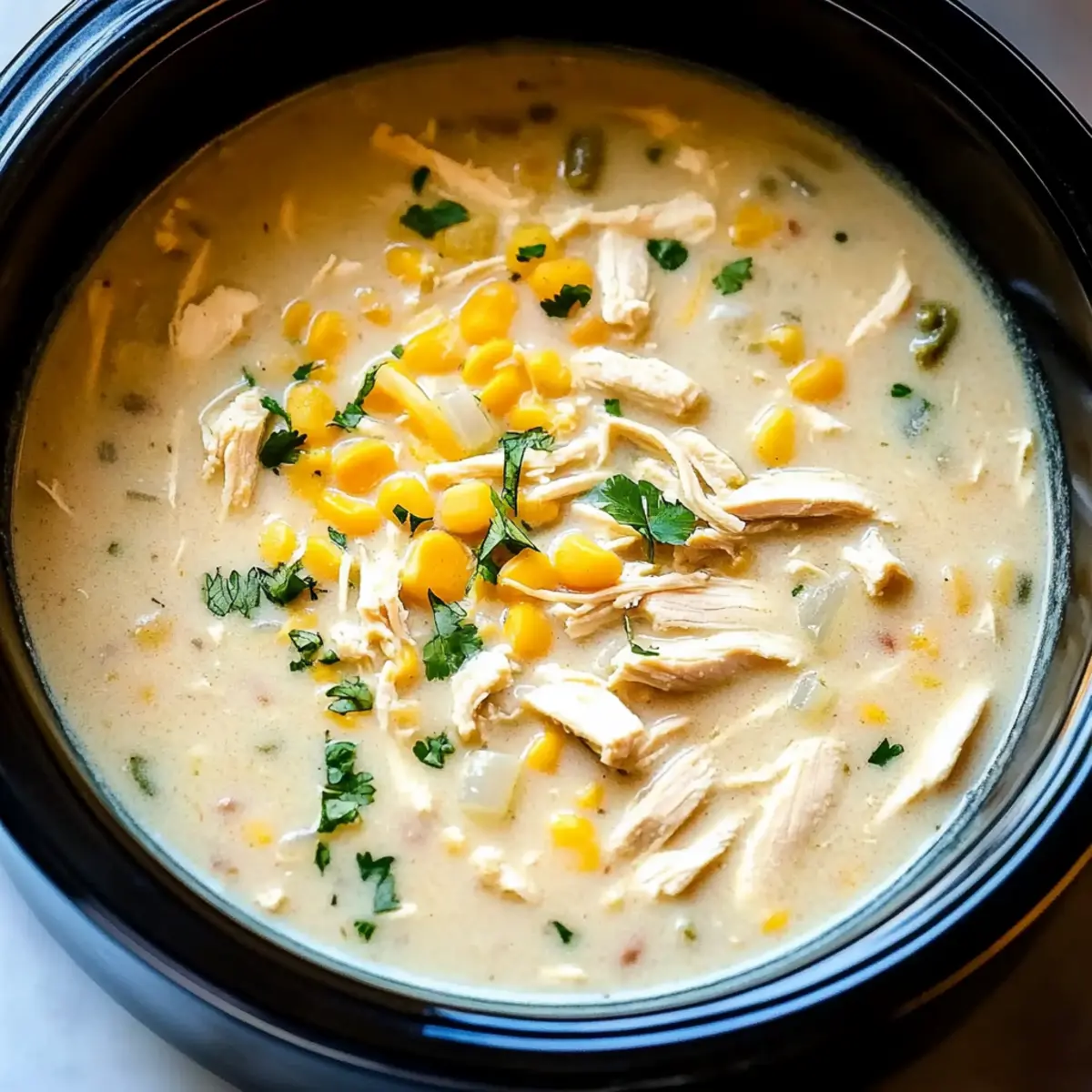 Savory Crockpot White Chicken Chili Soup