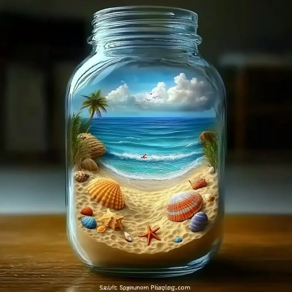 Beach-in-a-Bottle Calming Jar: A Soothing DIY Escape in a Jar - Savory Splash