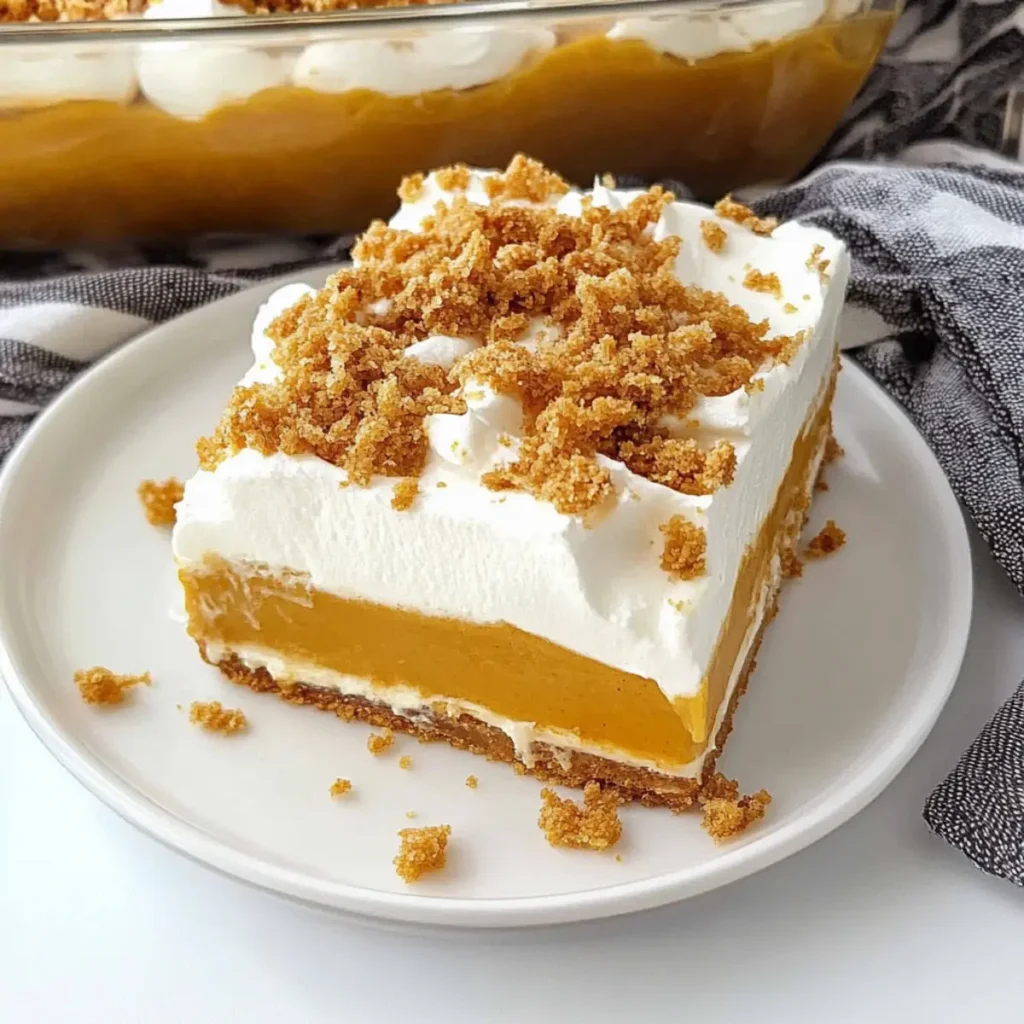 Easy No Bake Pumpkin Lush Dessert – Perfect Fall Treat