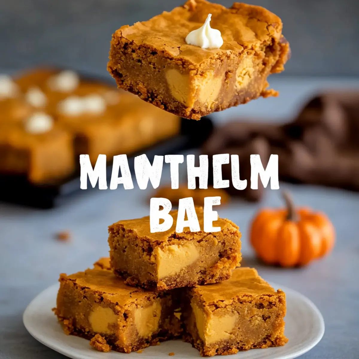 Pumpkin Blondies Recipe