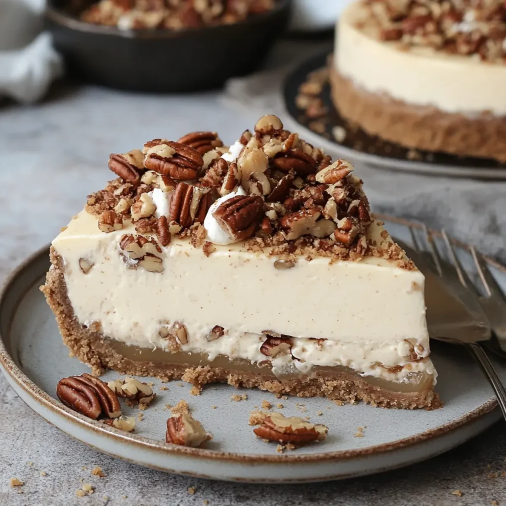 No-Bake Pecan Pie Cheesecake