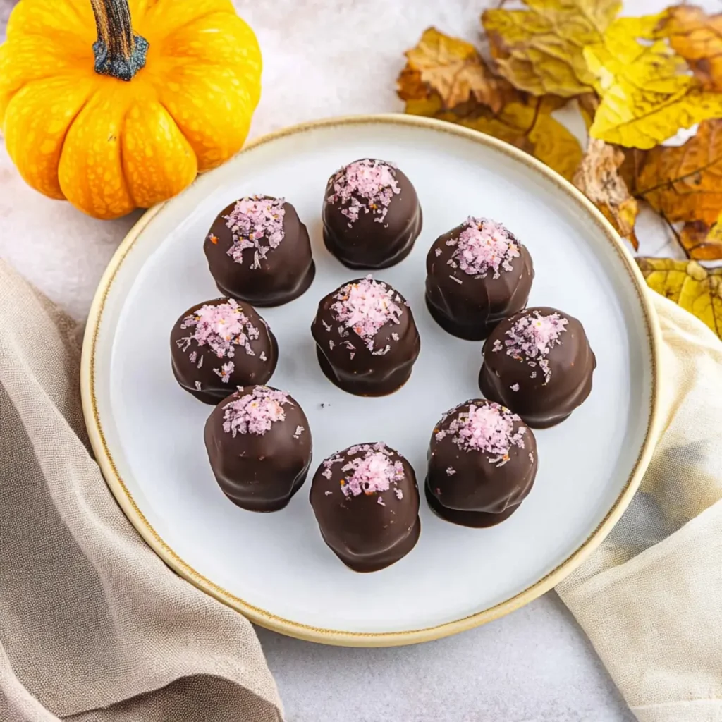 Chocolate Covered Pumpkin Balls