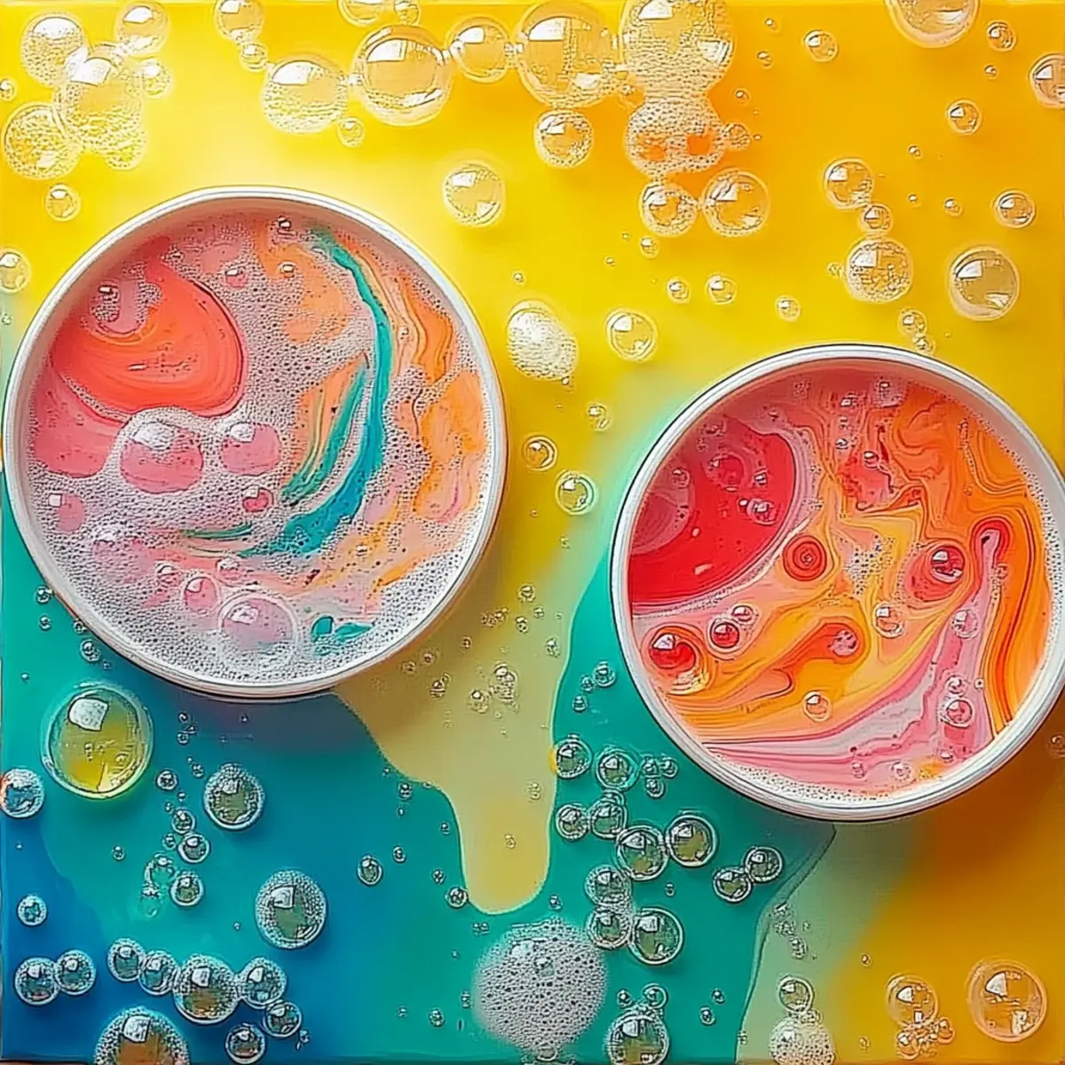 Bubble Painting Adventure: A Colorful Burst of Creativity for Kids & Adults Alike! - Savory Splash