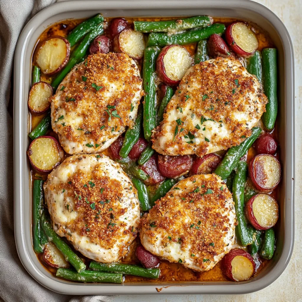 Healthy Chicken Parmesan with Vegetables