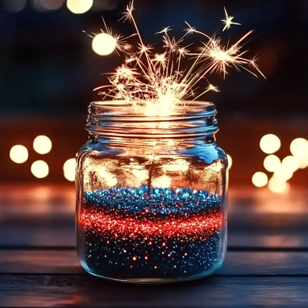 4th of July Fireworks Jar: A Sparkling Sensory Craft for Kids (and Grown-Ups Too!) - Savory Splash