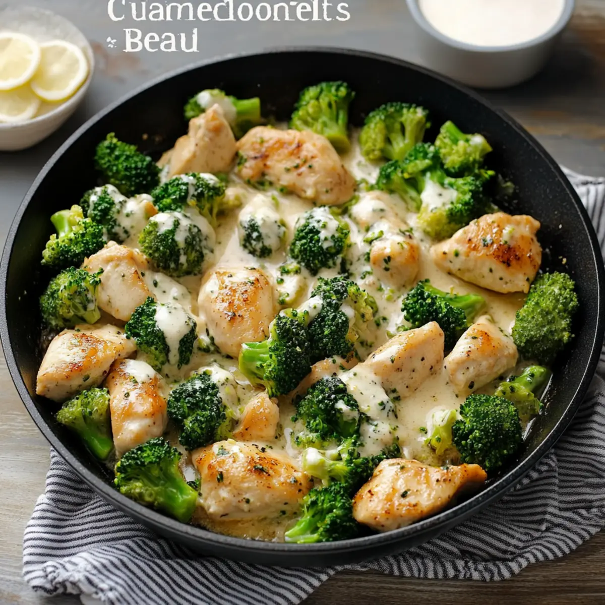 Cozy Garlic Chicken & Broccoli Skillet Dinner