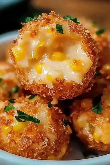 Crispy Corn Cheese Bites