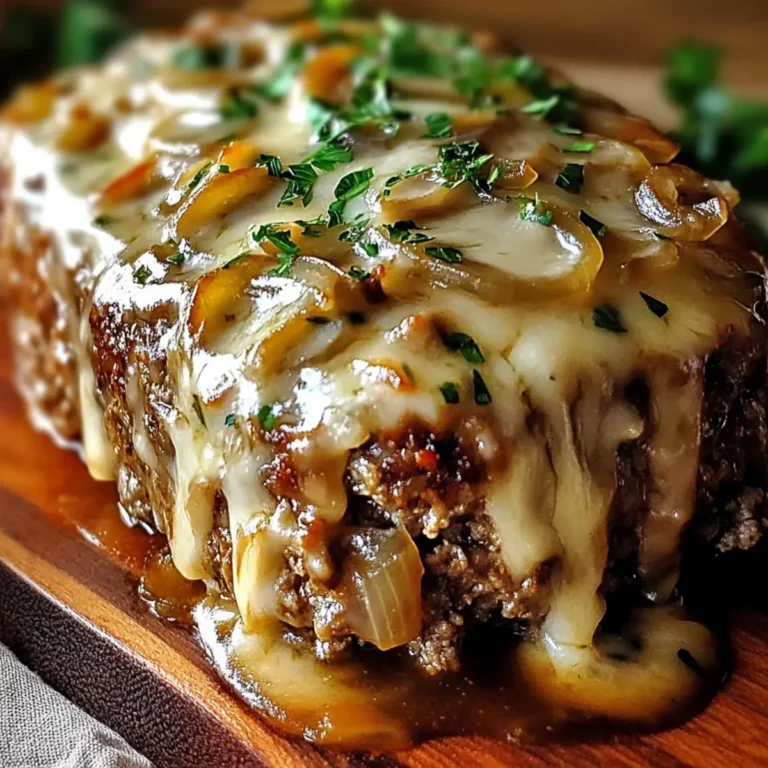 French Onion Meatloaf - A Flavor Explosion in Every Bite!