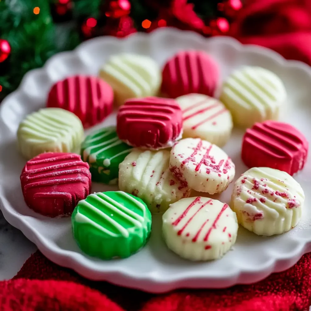 Classic Christmas Cream Cheese Mints