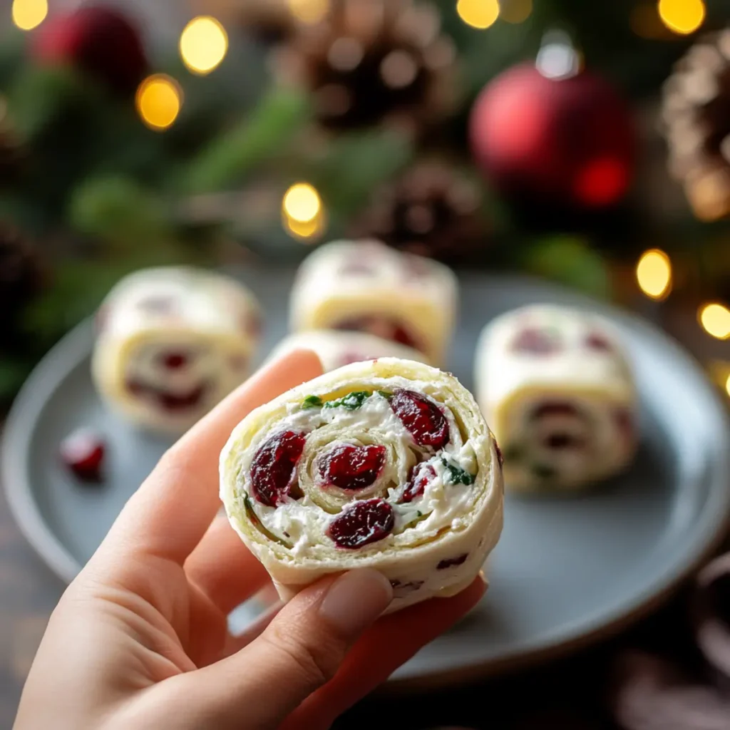 Festive Christmas Cranberry Roll Ups