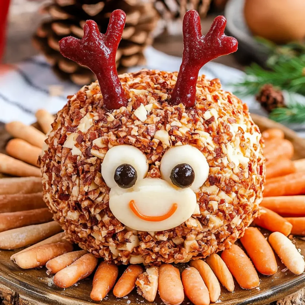 Reindeer Cheese Ball (Perfect Christmas Appetizer)