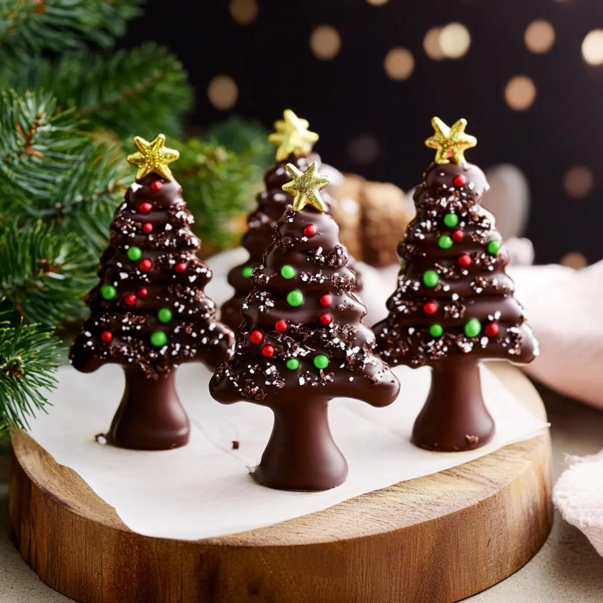 How to Make Chocolate Christmas Trees