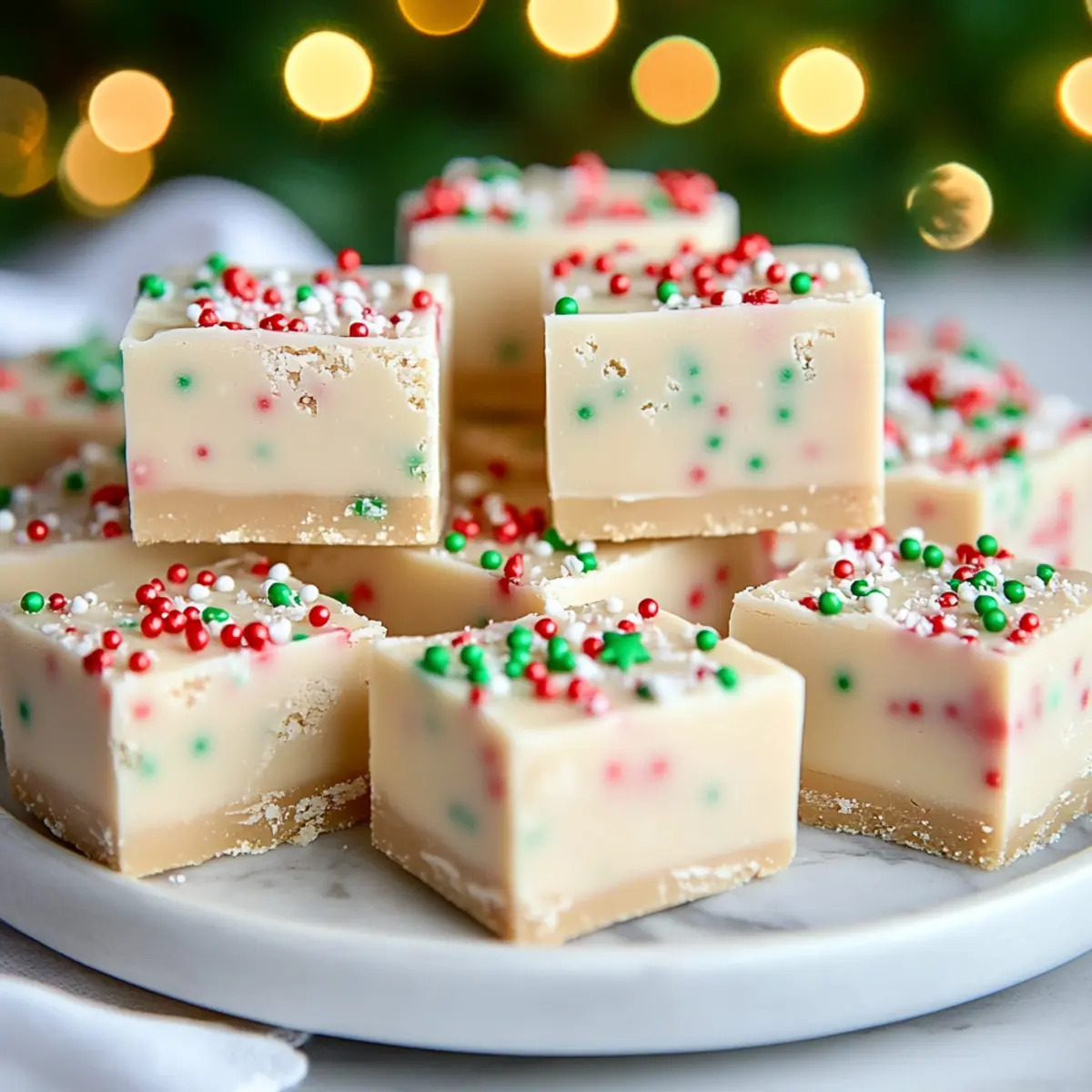 Easy Sugar Cookie Christmas Fudge