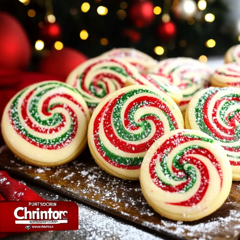 Christmas Pinwheel Sugar Cookies