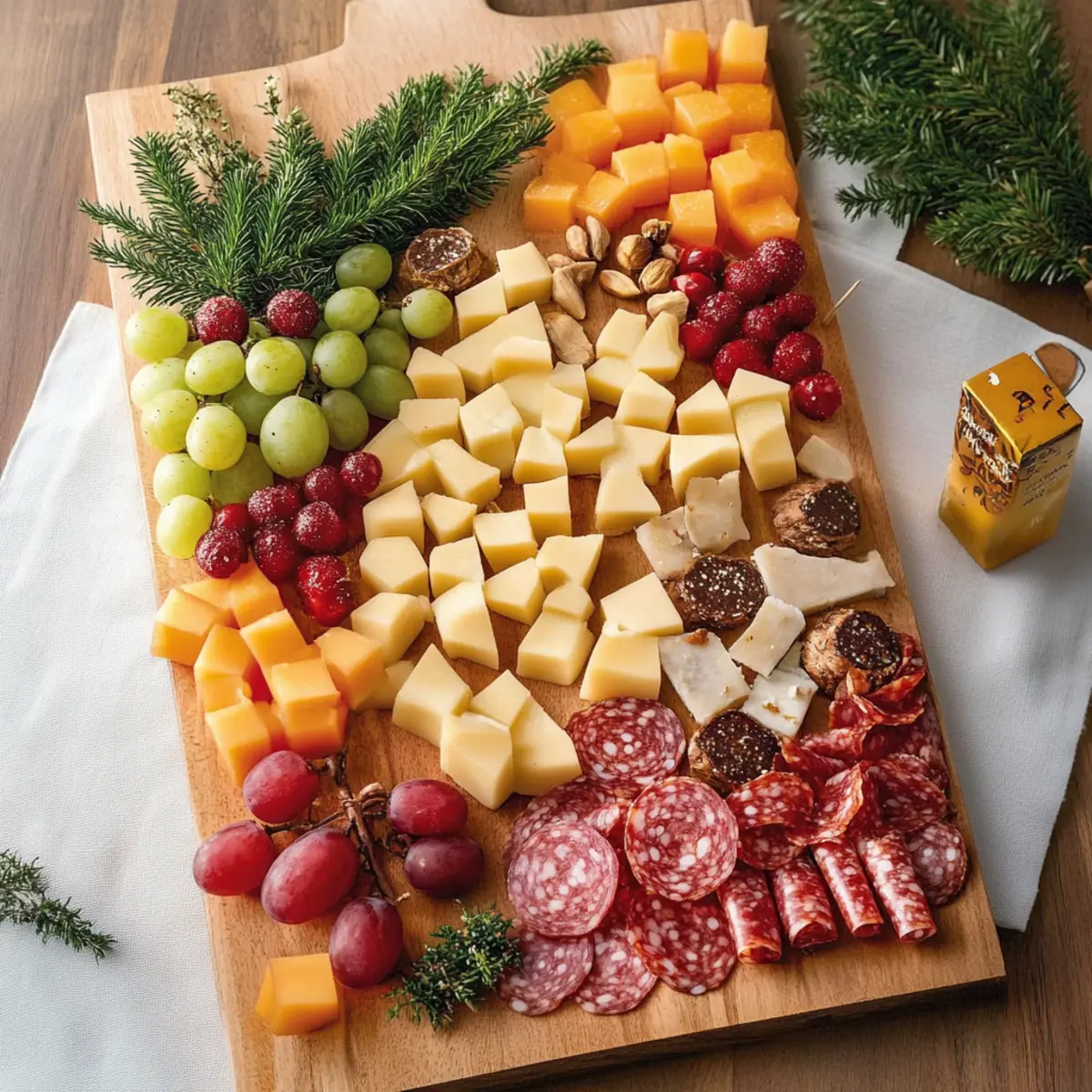 This easy-to-make charcuterie board is perfect for any holiday party.