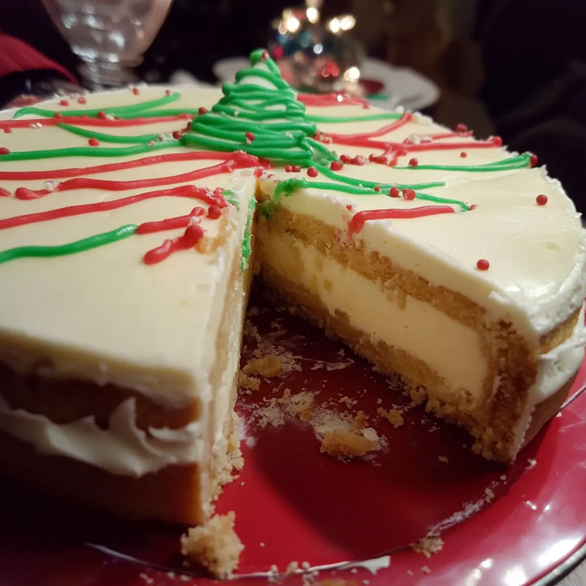 Christmas Tree CheeseCake