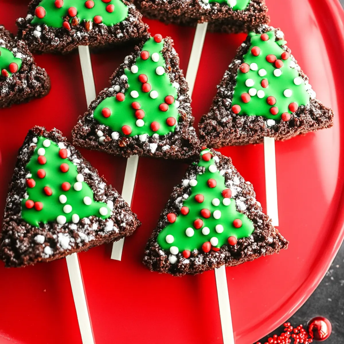 Easy Brownie Christmas Trees Recipe