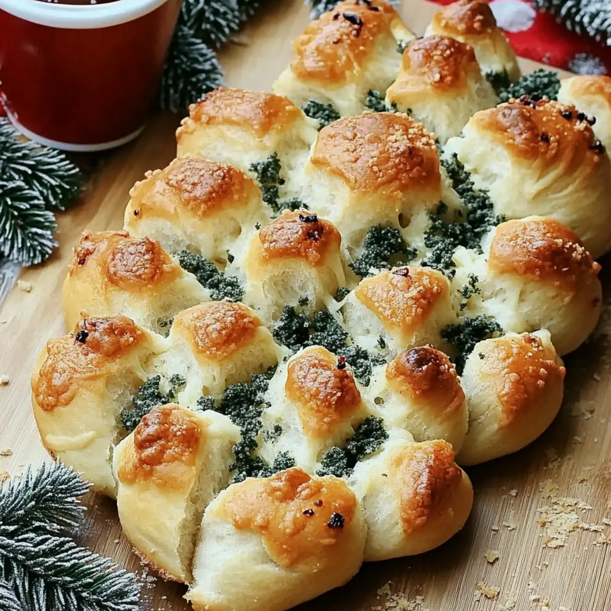 Easy Cheesy Christmas Tree Pull-Apart Bread Recipe