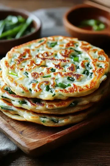 Crispy Chinese Scallion Pancakes (Cong You Bing)