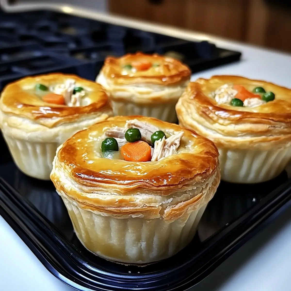 Mini chicken pot pies