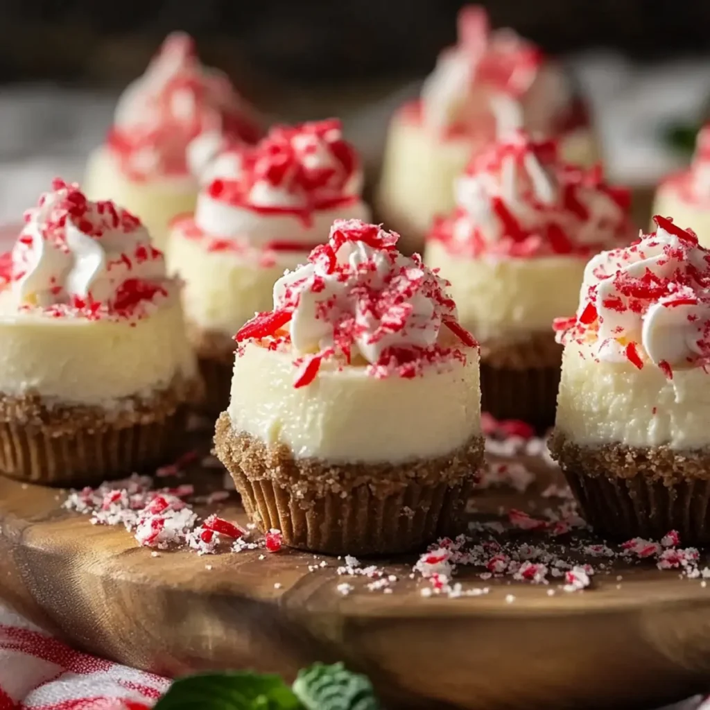Easy No-Bake Peppermint Cheesecake Bites for the Holidays