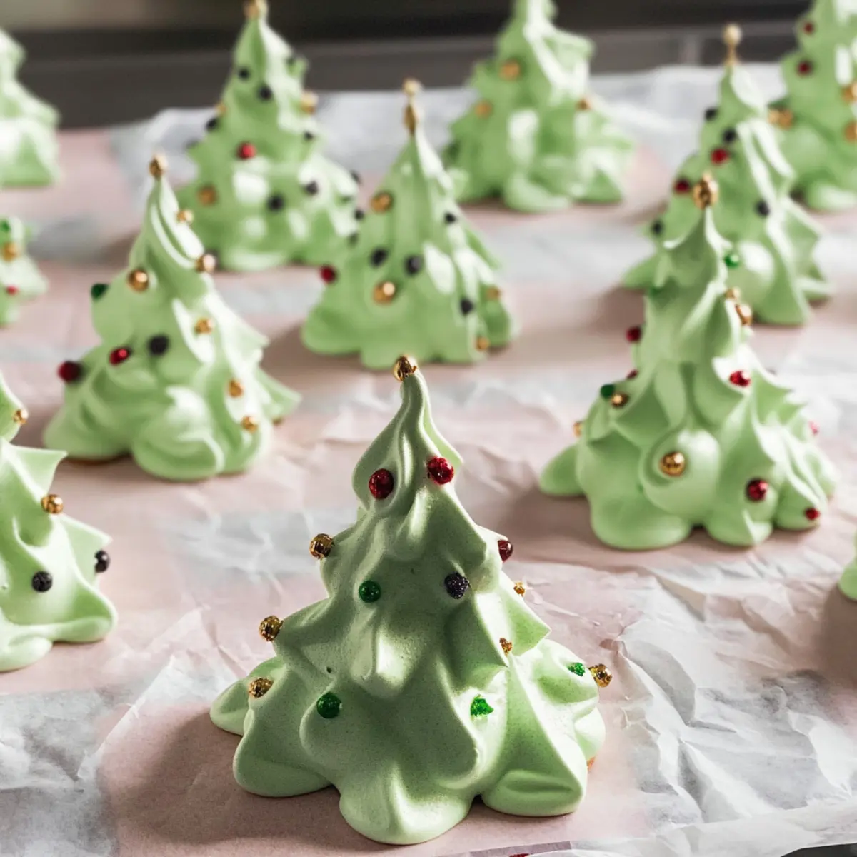 Meringue Christmas Trees