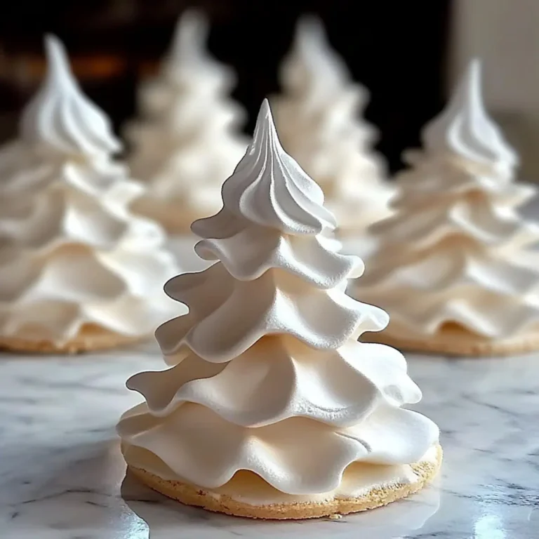 Tree Meringue Cookies